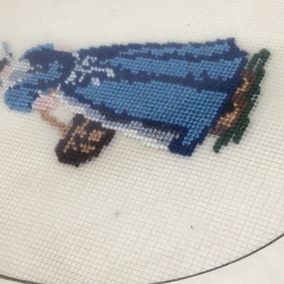 Pair Of Petit Point Dutch Lady And Gentleman Wall Decor - Picture 5 of 9